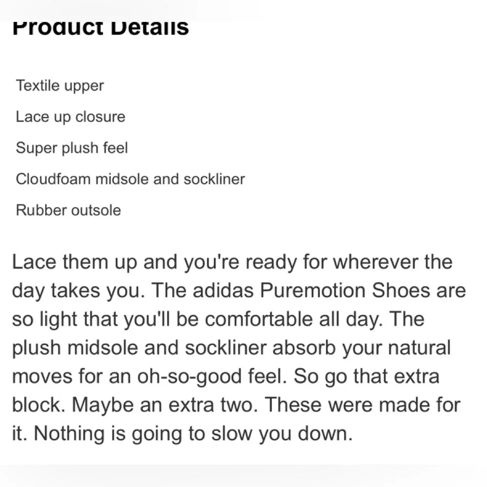 adidas puremotion shoes
